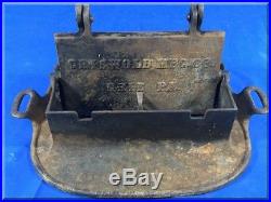 Griswold Mfg Co No. 1 Waffle Iron Manufacturing Company Antique Vintage Cast