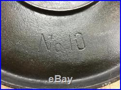 Griswold No 10 740 diamond logo flat cast iron pancake pan hard to find