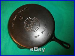 Griswold No. 10 Large Block Logo Cast Iron Skillet 716a