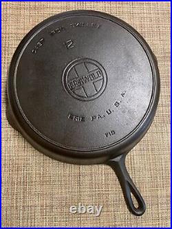 Griswold No. 12 Skillet Big Block Logo with Heat Ring 719