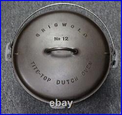 Griswold No 12 Tite Top Dutch Oven 2634 with Lid A 2636 Slant Erie PA USA