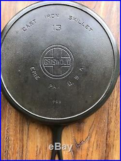 Griswold No. 13 Large Block Logo Skillet Restored