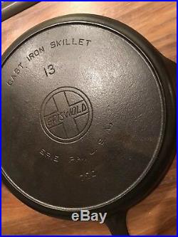 Griswold No. 13 Slant Logo Cast Iron Skillet Restored