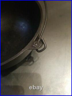 Griswold No. 2 LBL SMOOTH Bottom Cast Iron Scotch Bowl 837 HTF