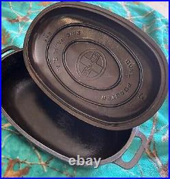 Griswold No. 3 Oval Roaster 643 Pan And 644a LID