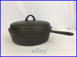 Griswold No 8 Cast Iron Skillet 777B Small Logo Chicken Fryer 1098C Dome Lid