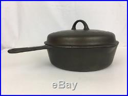 Griswold No 8 Cast Iron Skillet 777B Small Logo Chicken Fryer 1098C Dome Lid