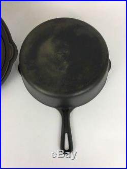 Griswold No 8 Cast Iron Skillet 777B Small Logo Chicken Fryer 1098C Dome Lid