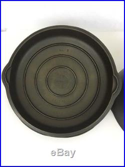 Griswold No 8 Cast Iron Skillet 777B Small Logo Chicken Fryer 1098C Dome Lid