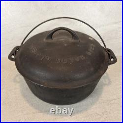 Griswold No 8 Cast Iron Tite-Top Dutch Oven Base With Lid