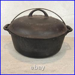 Griswold No 8 Cast Iron Tite-Top Dutch Oven Base With Lid