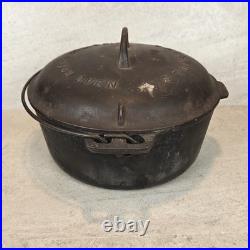 Griswold No 8 Cast Iron Tite-Top Dutch Oven Base With Lid