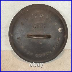 Griswold No 8 Cast Iron Tite-Top Dutch Oven Base With Lid