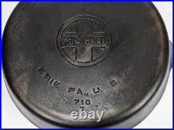 Griswold No. 9 Cast Iron Skillet 710F Clean, No Seasoning block logo large