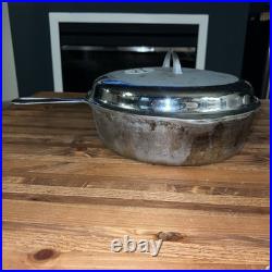 Griswold No. 9 Cast Iron Skillet with Self Basting Lid #778 / #1099 Chrome Finish