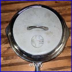Griswold No. 9 Cast Iron Skillet with Self Basting Lid #778 / #1099 Chrome Finish