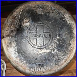 Griswold No. 9 Cast Iron Skillet with Self Basting Lid #778 / #1099 Chrome Finish