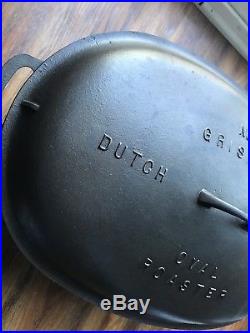 Griswold No. 9 Fully Marked Cast Iron Oval Roaster Restored