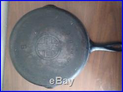 Griswold No 9 Skillet 710with Self Basting Lid 469 Erie, Pa USA Large Logo A+