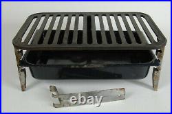 Griswold Portable Charcoal Tote Grill Cast Iron Adjustable Vtg. Sidney Ohio USA