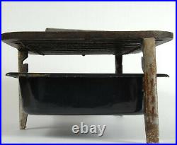 Griswold Portable Charcoal Tote Grill Cast Iron Adjustable Vtg. Sidney Ohio USA