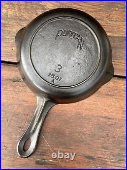 Griswold Puritan Matching Cast Iron Skillet Set 3,5,7,8