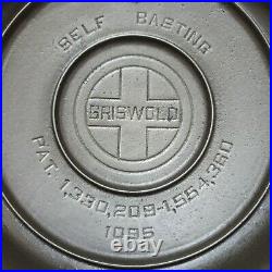 Griswold Restored #5 High Dome Skillet Lid 1095 Excellent