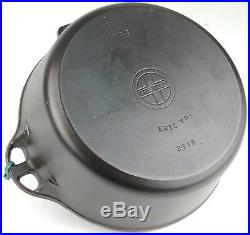 Griswold Sm Logo No 8 (2578) Hinged Cast Iron Dutch Oven in Exc Restored Cond