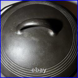 Griswold Tite-Top Dutch Oven #9 1279 & Wagner Ware 1081A Ring Lid Cast Iron Set