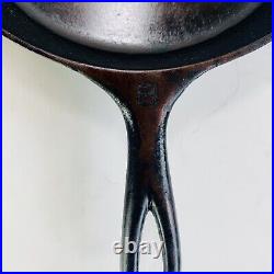 Griswold Victor #8 722C Cast Iron Skillet Seasoned Good Condition