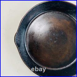 Griswold Victor #8 722C Cast Iron Skillet Seasoned Good Condition