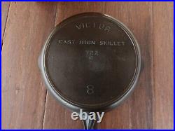 Griswold Victor #8 Cast Iron Skillet Restored