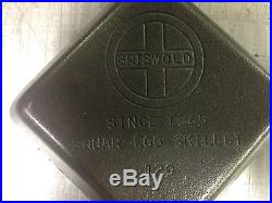 Griswold Wagner Ware lot of 6 cast iron skillets Misspelled Square Egg Skillet