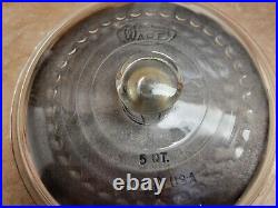 Griswold Wagner cast iron, duel logo, new with label, dutch oven & glass lid