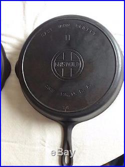 Griswold cast iron # 11 skillet with lid