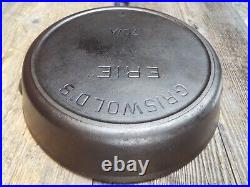 Griswold's Erie #7, 10 Cast Iron Skillet, #701, Restored