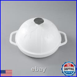 HAWOK Cast Iron Bread Oven with Cloche Lid, Dia. 9.8inch/25cm, Sourdough Baki