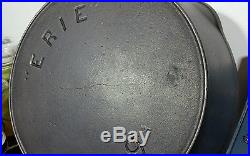 HTF Erie #9 DEEP 2nd Series Cast Iron Skillet 1880s Pre Griswold