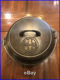 HTF! Griswold #7 Tite Top Dutch Oven. Top Logo. With Trivet, Super Nice