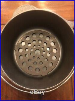 HTF! Griswold #7 Tite Top Dutch Oven. Top Logo. With Trivet, Super Nice