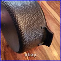 HTF Griswold No. 8 Hammered Dutch Oven 2058, Hinged Lid, c1930s