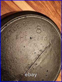 HTF Pitch & Ridge Peerless Skillet #8, Fultonville NY, Gate Marked