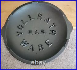 HTF Vintage Vollrath USA Cast Iron #8 Chicken Fryer withLid Fully Restored