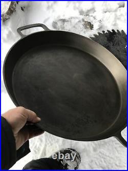 HUGE Griswold Cast Iron No 20 Large Logo Skillet /Heat Ring 723 Erie Pa NO RESV