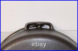 Hammered Cast Iron Dutch Oven No. 8 Unmarked Pointy Handle California