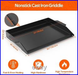 Heavy-Duty 23 x 16 Rectangular Cast Iron Griddle for Perfect Outdoor Cooking