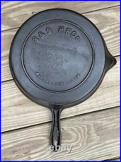 Highland Foundry Co #8&9 Fancy Handle Cast Iron Skillet Gate Marked Rare