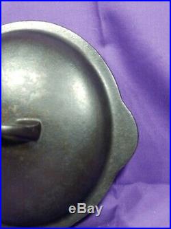 Htf Rare #3 Griswold Erie Cast Iron Skillet Cover LID Low Dome Smooth Top #463