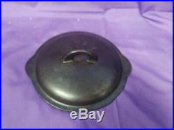 Htf Rare #3 Griswold Erie Cast Iron Skillet Cover LID Low Dome Smooth Top #463