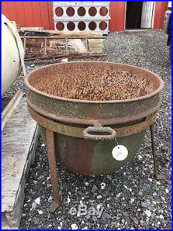 Huge Cast Iron Kettle Cauldron Pot With Stand